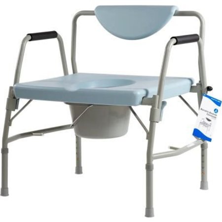 DYNAREX Dynarex Bariatric Drop Arm Bedside Commode Seat 10375